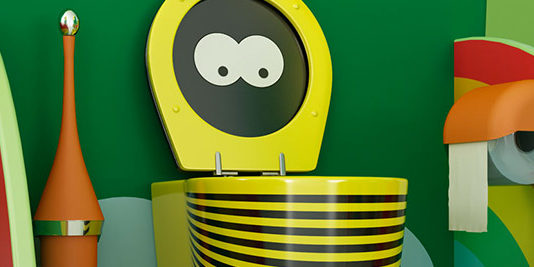 Accessori bagno colorati