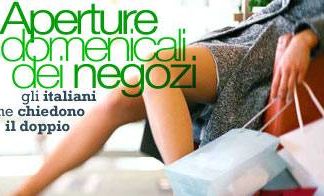 Negozi aperti la domenica: li richiedono i consumatori. negozi aperti la domenica li richiedono i consumatori_O1
