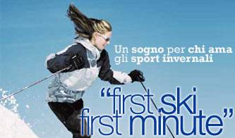 per sciare la nuova tendenza si chiama first minute_O1